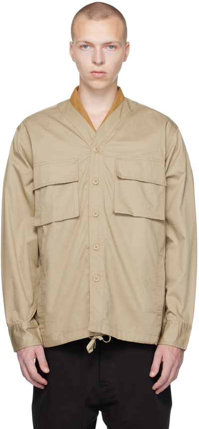 Universal Works Taupe Parachute Jacket In Stone