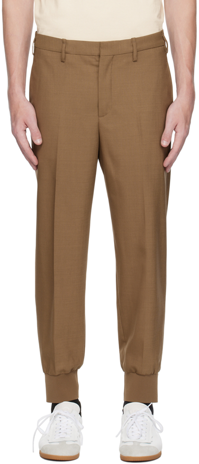 Neil Barrett Brown Jack Trousers In Khaki