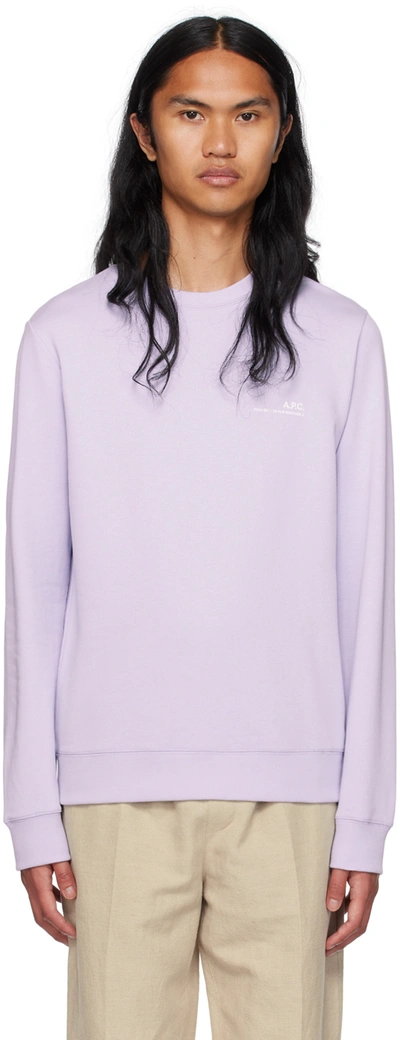 Apc Purple Item Sweatshirt In Haf Parma