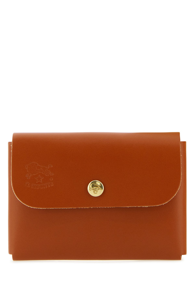 Il Bisonte Caramel Leather Coin Purse