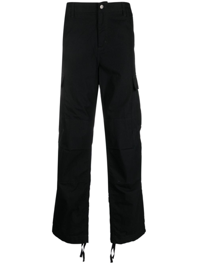 Carhartt Straight-leg Cut Cargo Trousers In Black