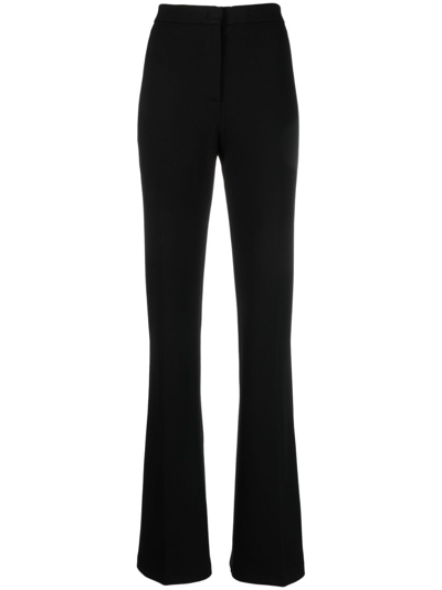 PINKO HIGH-WAISTED FLARED CREPE TROUSERS