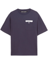Palm Angels Sartorial Tape Cotton T-shirt In Blue