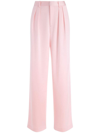 Alice And Olivia Olivia Bootcut Trouser In Pink