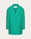 Valentino Crepe Couture Blazer Woman Green 48