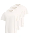 Jil Sander Pack Of 3 Short Sleeve T-shirts In White