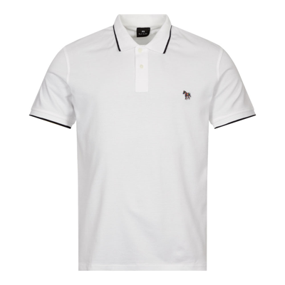 Paul Smith Zebra Polo In White