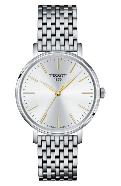 Tissot Everytime Mesh Strap Watch, 34mm In Silver