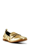 Jessica Simpson Selipa Penny Loafer In Gold Metallic Pu