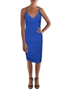 JUMP APPAREL JUNIORS WOMENS RUCHED OPEN BACK BODYCON DRESS