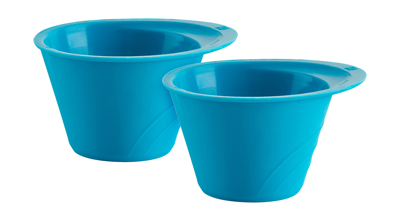 Trudeau Blue Silicone Butter Cup, Set Of 2