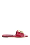 DOLCE & GABBANA PATENT LEATHER SLIDES