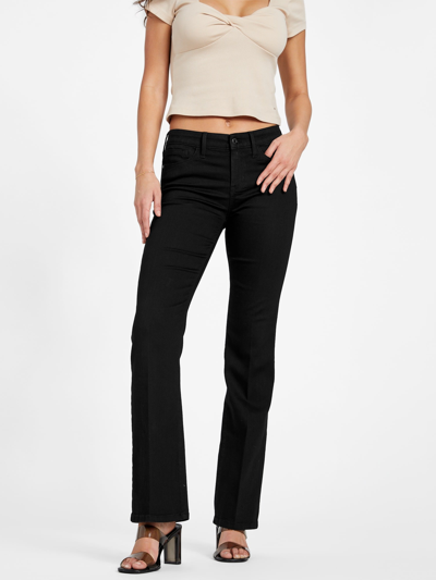 Guess Factory Eco Lyllah Low-rise Bootcut Jeans In Black