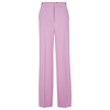 Hugo Boss Regular-fit Trousers With Flared Leg In Light Pink