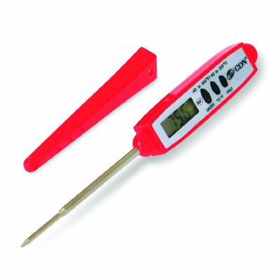 Cdn Proaccurate Quick Read Waterproof Pocket Thermometer With Sheath Red