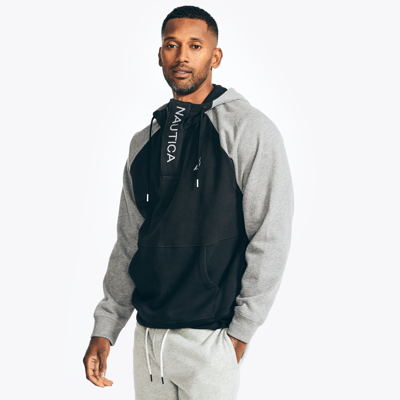 Nautica Mens Sustainably Crafted Pullover Hoodie In Black