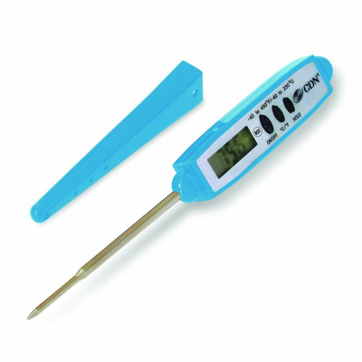 Cdn Proaccurate Quick Read Waterproof Pocket Thermometer With Sheath Blue