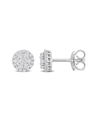 Diamond Select Cuts 14k 0.63 Ct. Tw. Diamond Cluster Studs