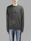 RING RING MEN'S GREY CREWNECK SWEATER WITH PATCH