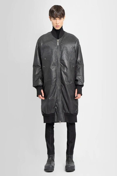 Isaac Sellam Fur Jacket W/padded Sleeves In Noir