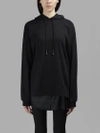 ALYX ALYX WOMEN'S BLACK HOODED jumper