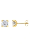 Adornia Cubic Zirconia 8mm Round Stud Earrings In Gold