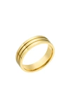 ADORNIA WATER RESISTANT GROOVED THREE LINE RING