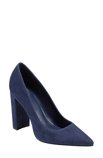 Marc Fisher Ltd Abilene Pointed Toe Pump In Dark Blue 400