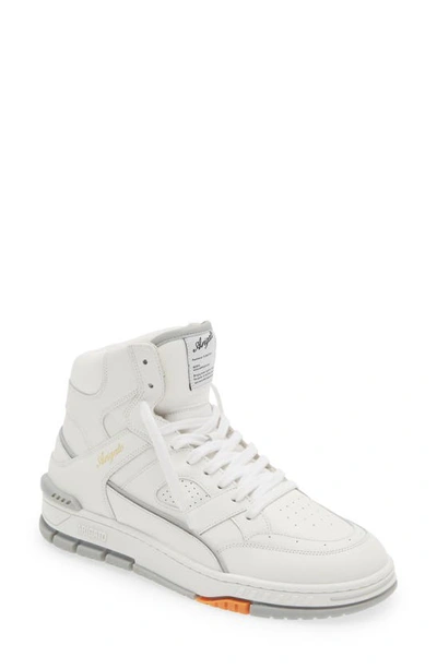 Axel Arigato Area High Top Sneaker In White/ Grey
