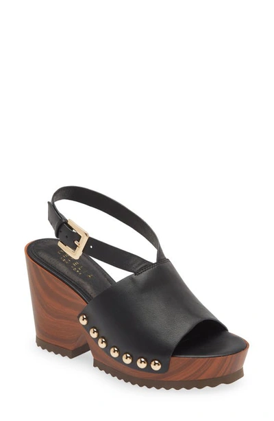 Cecelia New York Amber Platform Wedge Sandal In Black