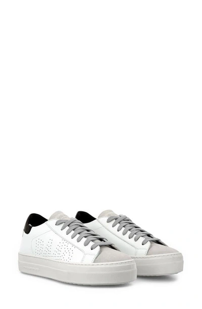 P448 Thea Platform Sneaker In White-black