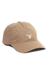 Barbour 'cascade' Baseball Cap In Stone