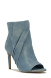 Vince Camuto Atonnaa Open Toe Bootie In Acid Wash