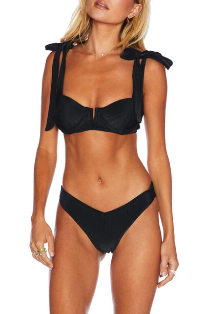 Beach Riot Blair Underwire Bikini Top In Black