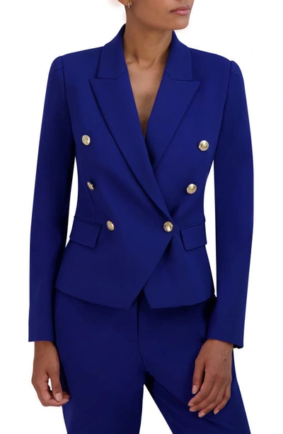 Bcbgmaxazria Double Breasted Blazer In Sodalite