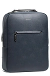 Maverick & Co. Earthen Recycled Leather Backpack In Navy