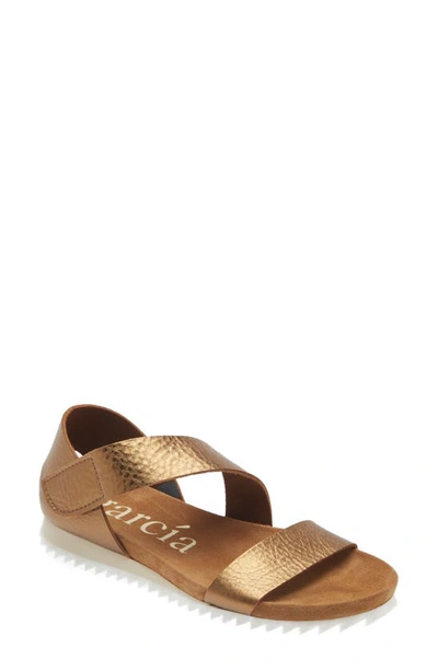 Pedro Garcia Jedda Strappy Wedge Sandal In Tobacco Cervo