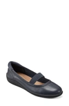 Easy Spirit Golden Ballet Flat In Dark Blue