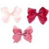 MILLEDEUX GIRLS PINK BOW HAIRCLIPS (PACK OF 3)