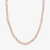RAW PEARLS GIRLS PINK PEARL NECKLACE (37CM)