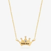 TREAT REPUBLIC PERSONALISED GOLD PLATED PRINCESS NECKLACE