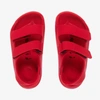BIRKENSTOCK RED VELCRO SANDALS