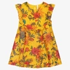 ZIMMERMANN GIRLS YELLOW FLORAL COTTON DRESS