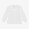 BEATRICE & GEORGE GIRLS WHITE COTTON BLOUSE