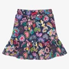 MARC JACOBS MARC JACOBS GIRLS BLUE COTTON PATCHES SKIRT