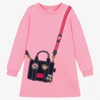 Marc Jacobs Graphic-print Sweater Dress In Pink