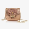 ANGEL'S FACE ROSE GOLD BOW HANDBAG (17CM)