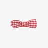 PEACH RIBBONS GIRLS RED GINGHAM BOW CLIP (4.5CM)