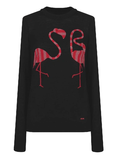 Sonia Rykiel The Webster X Lane Crawford Flamingo Knitwear In Black