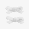 BOWTIQUE LONDON GIRLS WHITE BOW HAIR CLIPS (2 PACK)